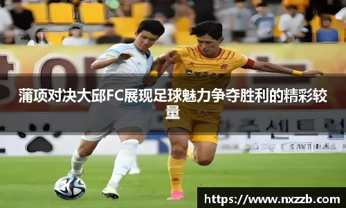蒲项对决大邱FC展现足球魅力争夺胜利的精彩较量